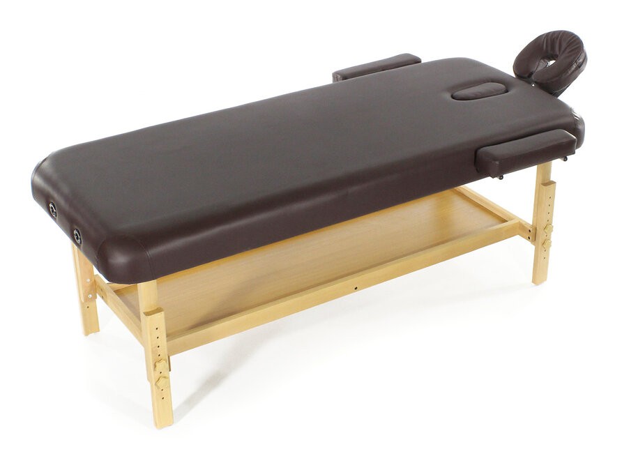 Стационарный массажный стол деревянный FIX-MT2